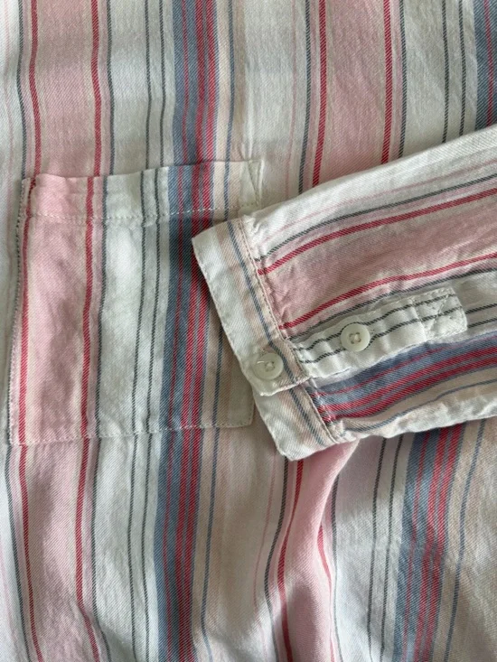 Anthropologie Pilcro & the Letterpress The Bo Boyfriend Buttondown Shirt Sz XS/S - Picture 11 of 15